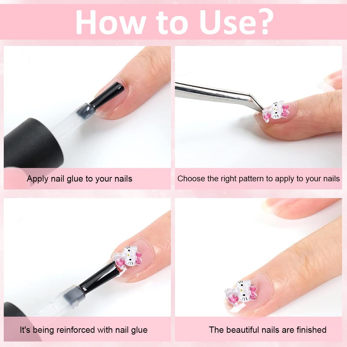 MAYCREATE 70Pcs 3D Nail Decals Flatback Nail Decal Charms Sanrio Nail Decal Charms 7 Designs Kuromi and Kitty Themed Resin Cartoon Nail Decals Charms for DIY Nail Art, DIY Handcrafts, Decorations MAYCREATE 70Pcs 3D Nail Decals Flatback Nail Decal Charms Sanrio Nail Decal Charms 7 Designs Kuromi and Kitty Themed Resin Cartoon Nail Decals Charms for DIY Nail Art, DIY Handcrafts, Decorations